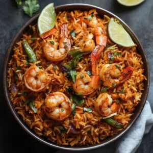 Prawn Biriyani (served with Raita)